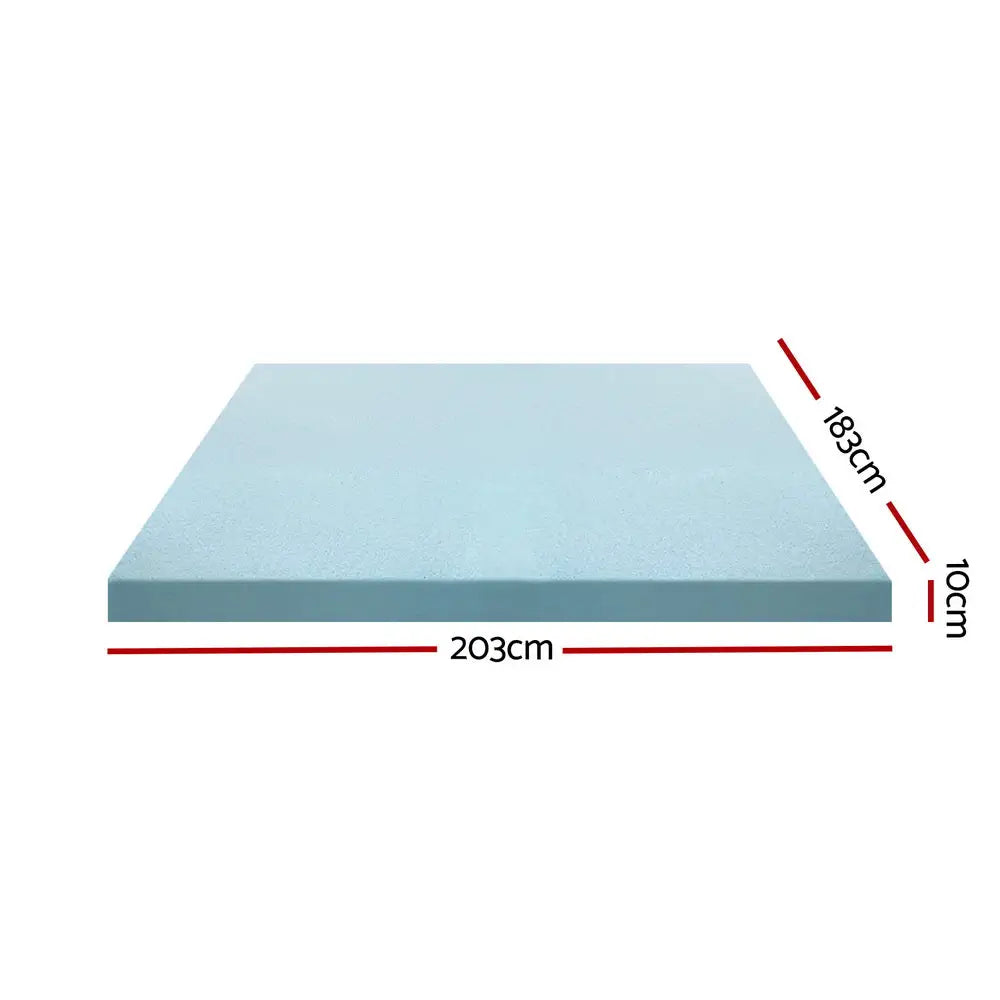Memory Foam Mattress Topper Cool Gel Bed Mat Bamboo 10cm King