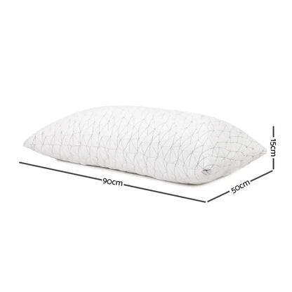 Memory Foam Pillow King Size Twin Pack