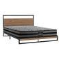 Metal Bed Frame Double Size Beds Platform with Mattress
