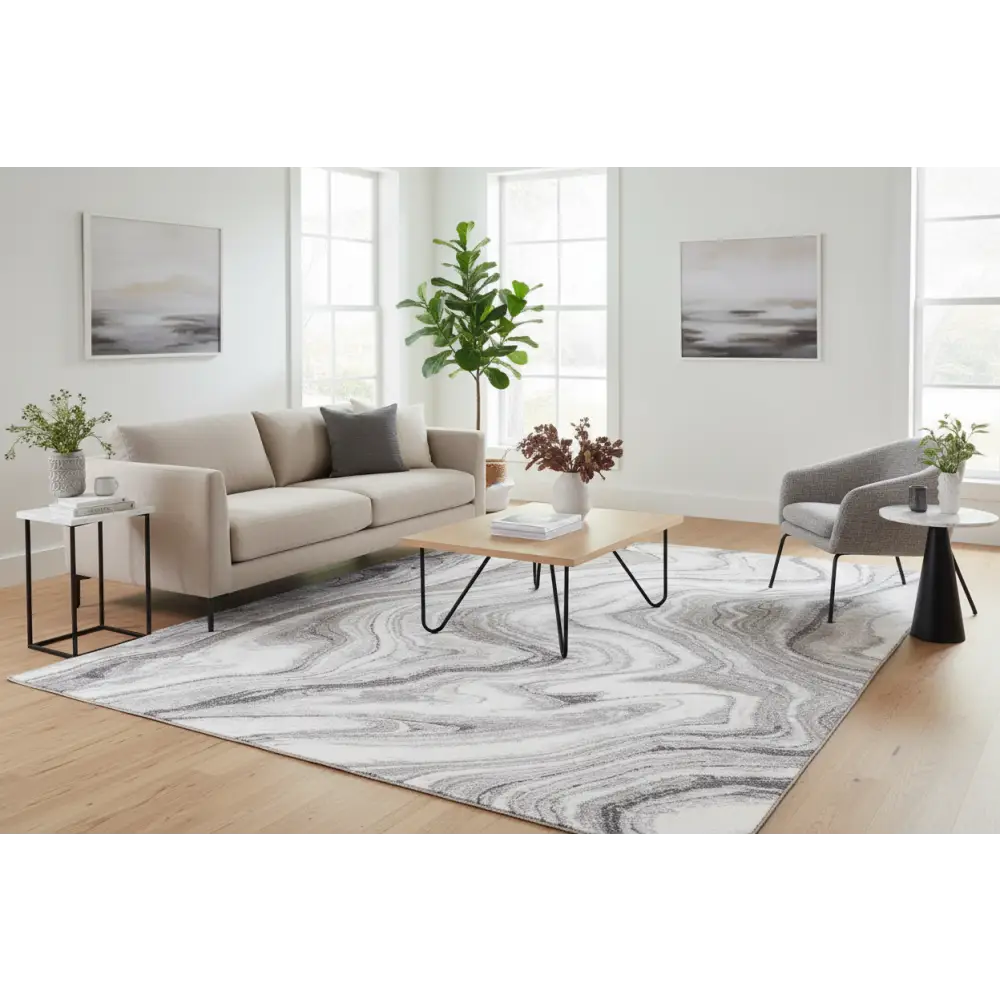 Mineral 111 Grey by Rug Culture-290x200cm - Rectangle