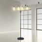 Modern Exposed Bulb 4-arm Industrial Light Floor Lamp
