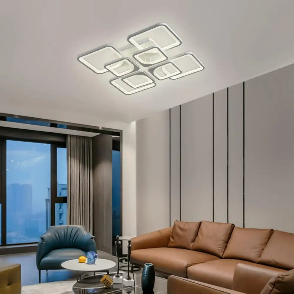 Modern Led Ceiling Light Dimmable with Remote Control