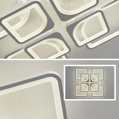 Modern Led Ceiling Light Dimmable with Remote Control