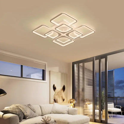 Modern Led Ceiling Light Dimmable with Remote Control