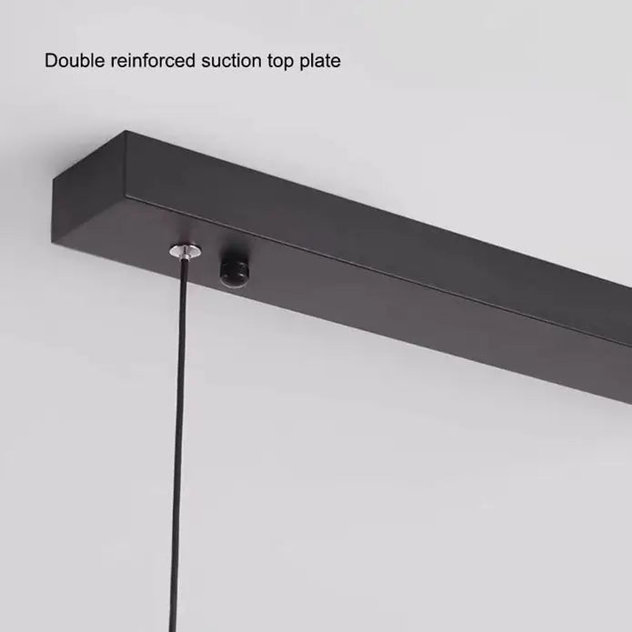 Modern Minimalist Trapezoid Pendant Light Adjustable Led Bar Black
