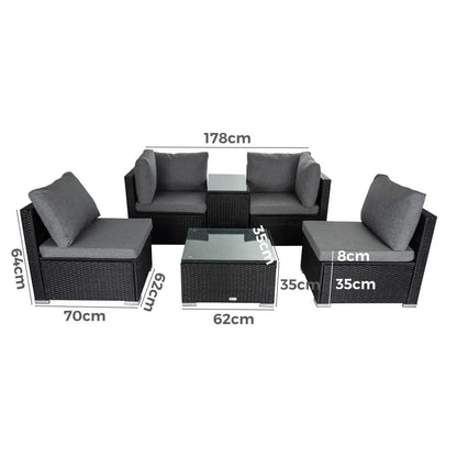 Modular Outdoor Wicker Lounge Set