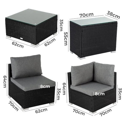 Modular Outdoor Wicker Lounge Set