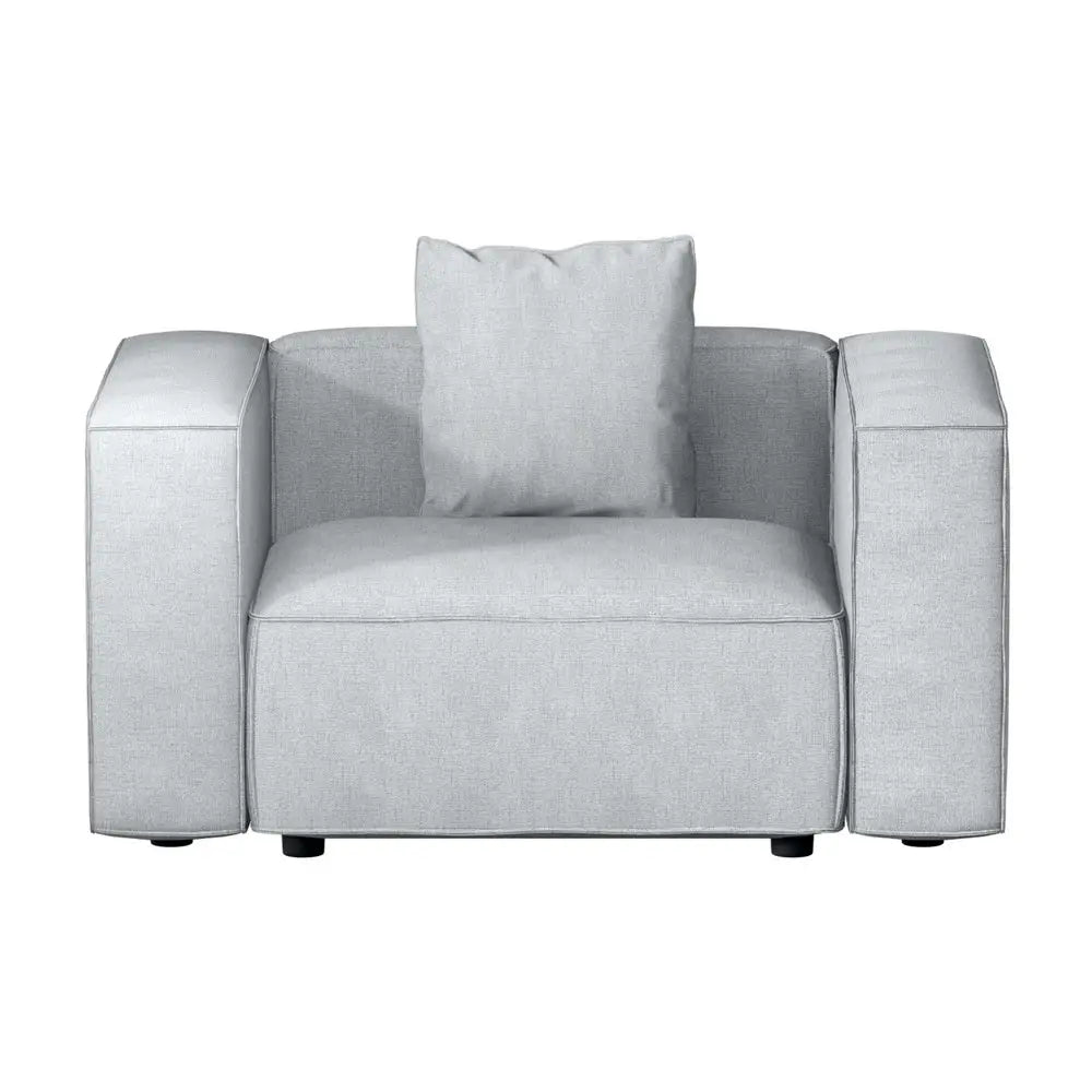 Modular Sofa Chaise Set 1-seater Grey