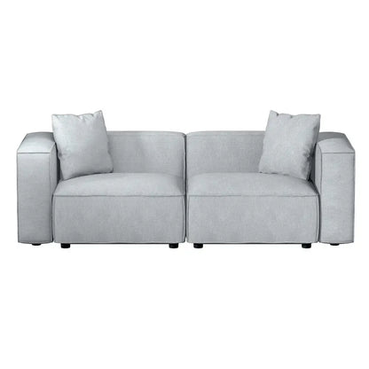 Modular Sofa Chaise Set 2-seater Grey