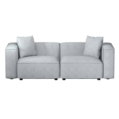 Modular Sofa Chaise Set 2-seater Grey