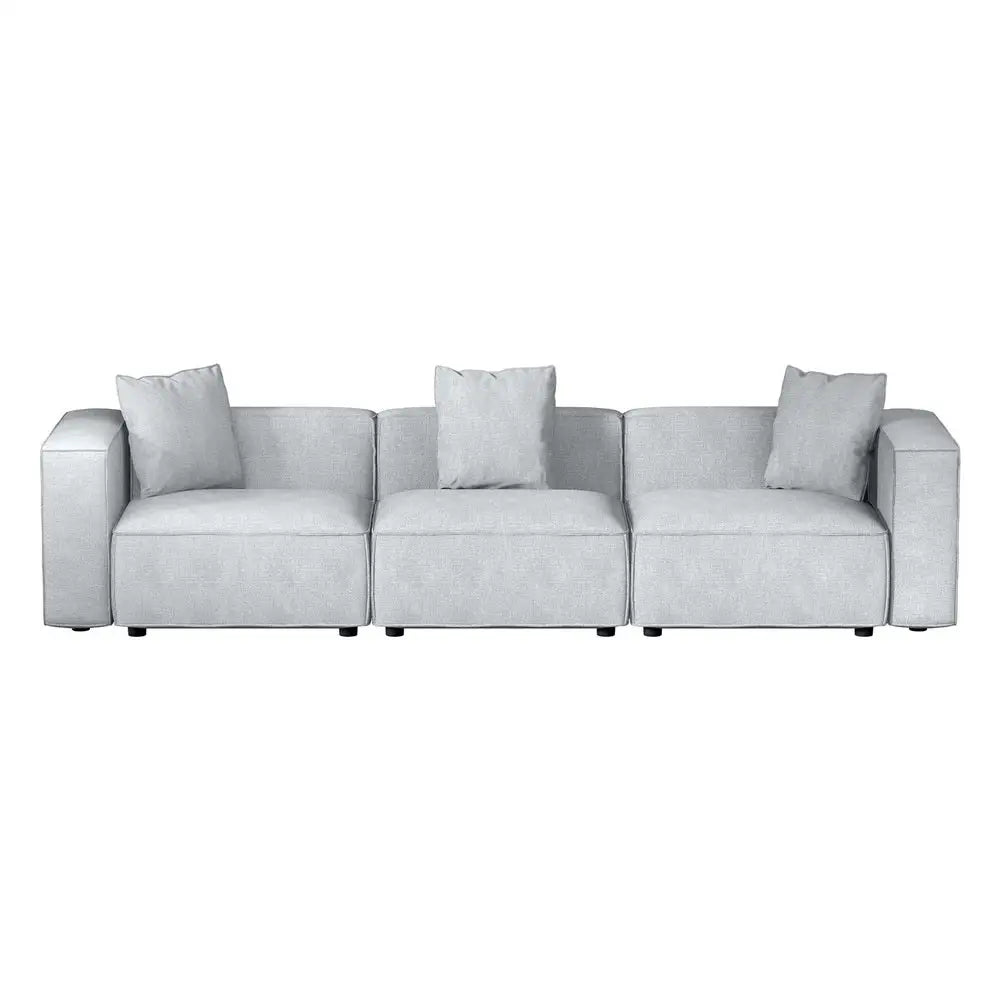 Modular Sofa Chaise Set 3-seater Grey