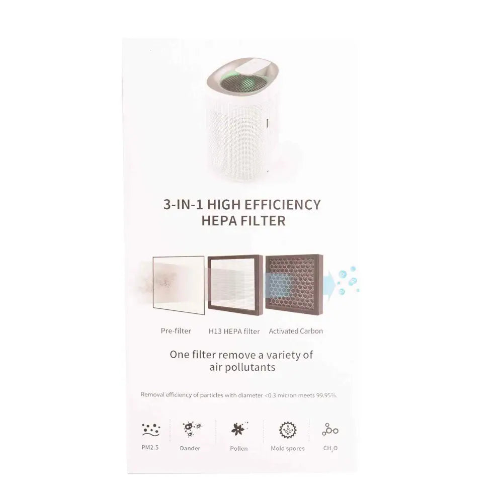 Mygenie 2-in-1 Air Purifier and Dehumidifier Wi-fi Control Hepa Filter White