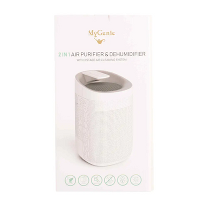 Mygenie 2-in-1 Air Purifier and Dehumidifier Wi-fi Control Hepa Filter White