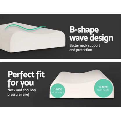 Natural Latex Pillow 2-zone Twin Pack