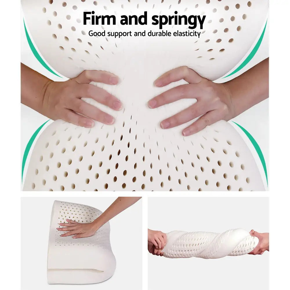 Natural Latex Pillow 2-zone Twin Pack