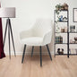 Neo Cindy Ivory Fabric Dining Chair 2pc