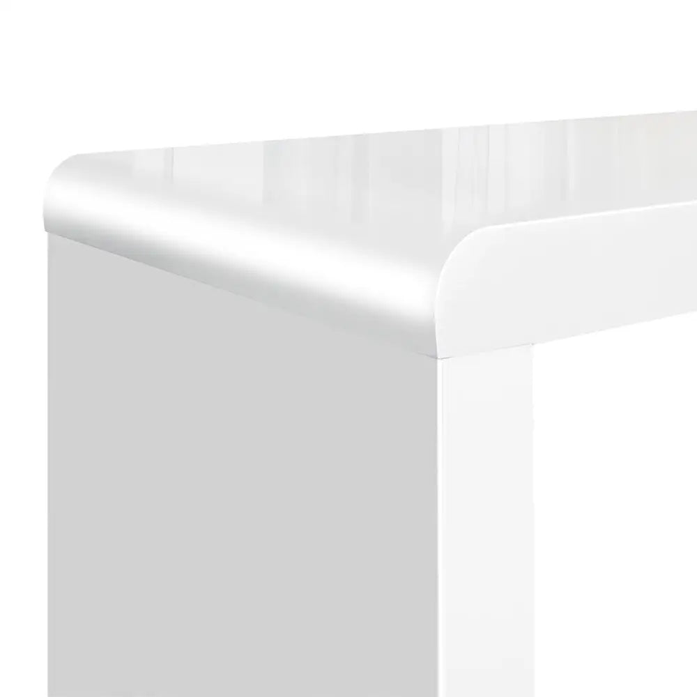 Nesting Coffee Table Set of 3 Glossy White