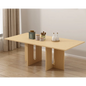 Oak Melamine Dining Table 6 Seater