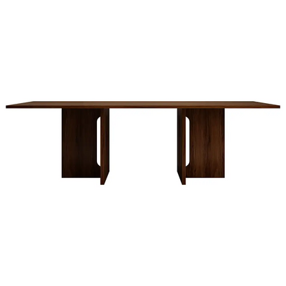 Oak Melamine Dining Table 6 Seater