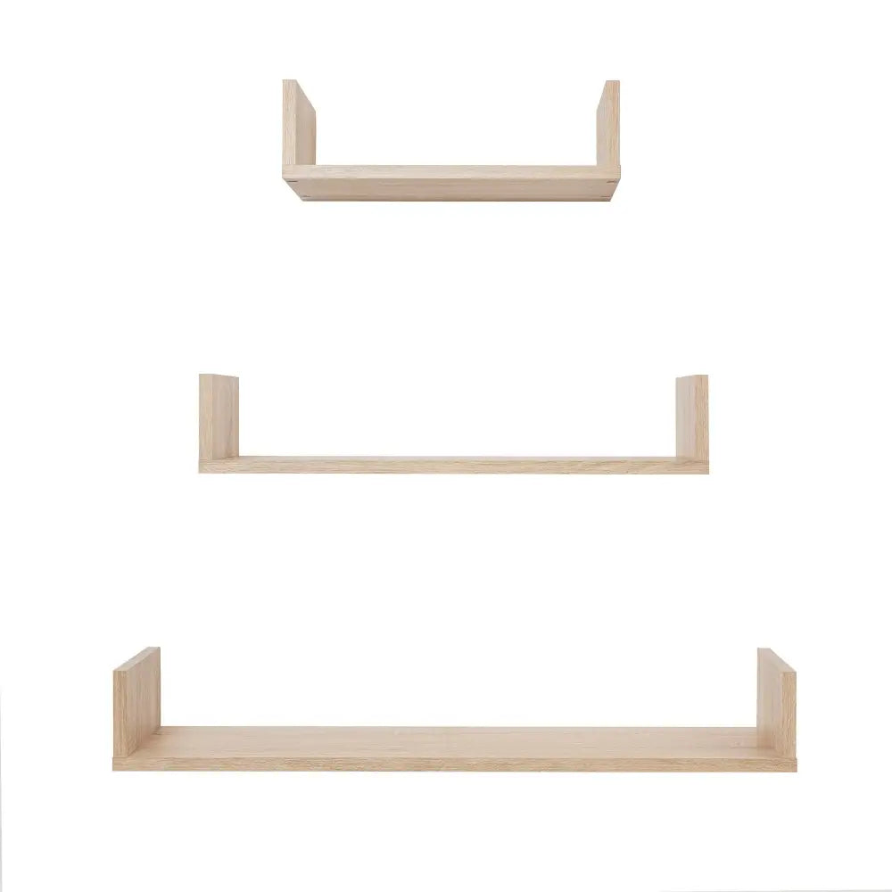 Oslo Three Piece Shelf Kit (oak)