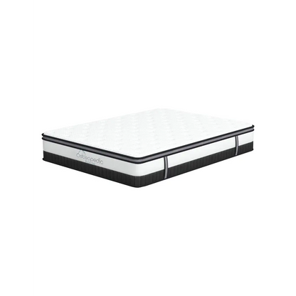 Osteopedic Euro Top Mattress Pocket Spring Medium Firm Hybrid Design Bed 30cm - King Single - White