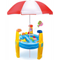 Outdoor Sand and Water Table Toy with Umbrella (28 Pcs Accessories)