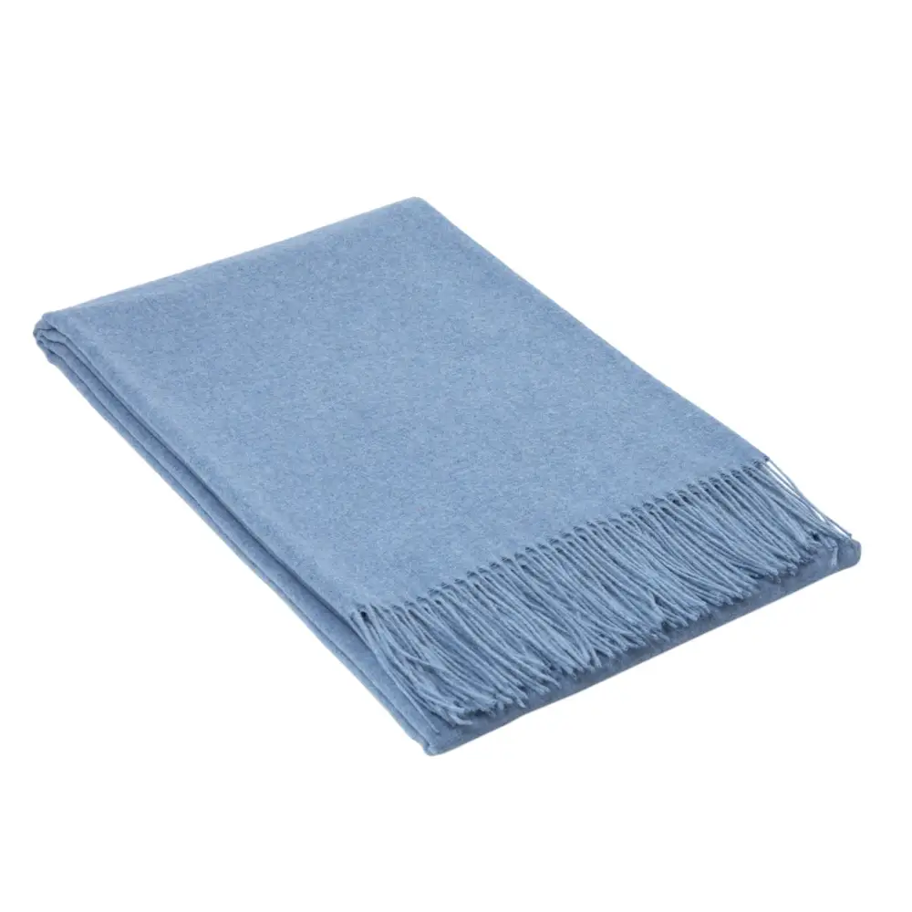 Paddington Throw - Fine Wool Blend - Blue