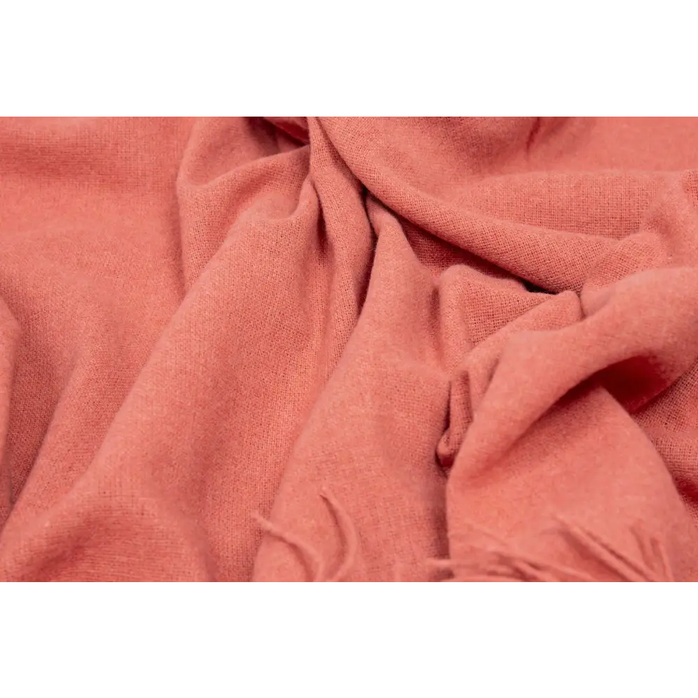 Paddington Throw - Fine Wool Blend - Peach