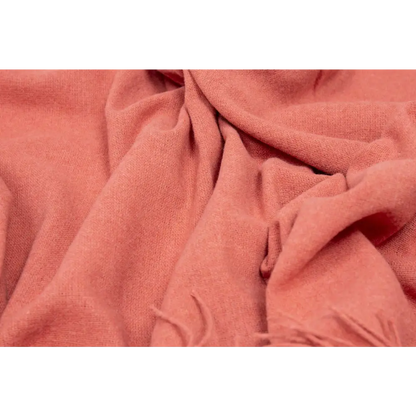 Paddington Throw - Fine Wool Blend - Peach