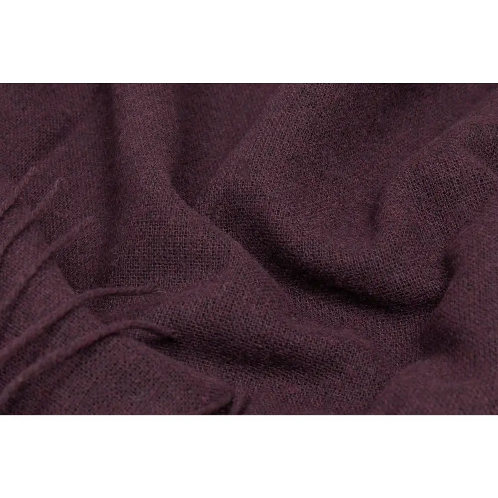 Paddington Throw - Fine Wool Blend - Plum