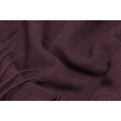 Paddington Throw - Fine Wool Blend - Plum
