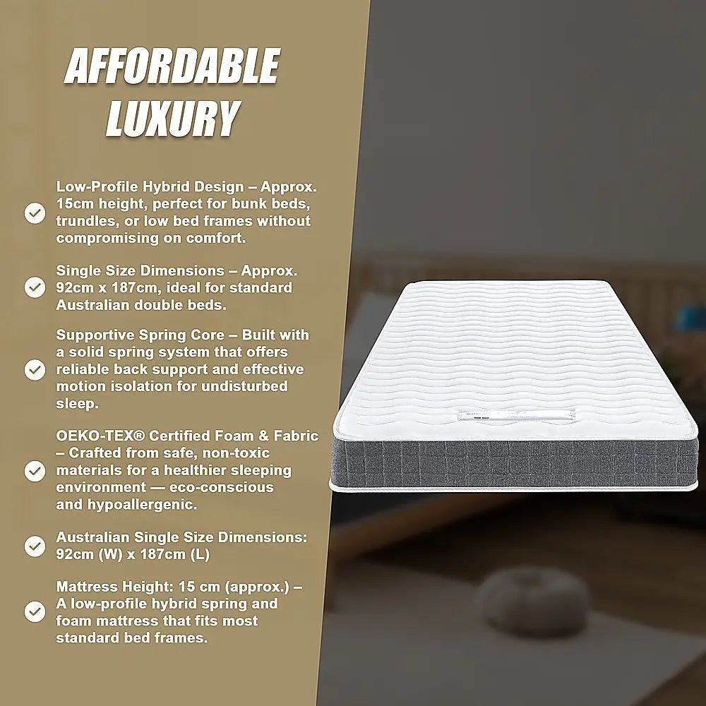 Palermo Single Memory Foam Mattress - Oeko-tex® & Certipur-us® Certified