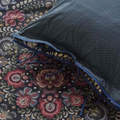 Pip Studio Il Ricamo Dark Blue Cotton Quilt Cover Set King