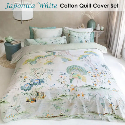 Pip Studio Japonica White Quilt Cover Set King