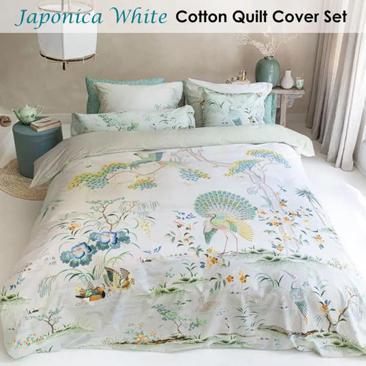 Pip Studio Japonica White Quilt Cover Set Queen