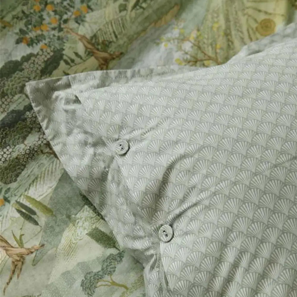 Pip Studio Toscana Green Cotton Quilt Cover Set King