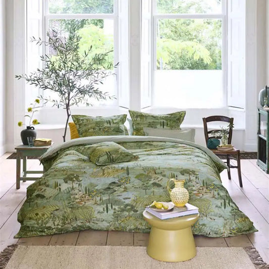 Pip Studio Toscana Green Cotton Quilt Cover Set King