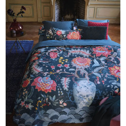 Pip Studio Tree of Life Dark Blue 100% Cotton Quilt Cover Set King