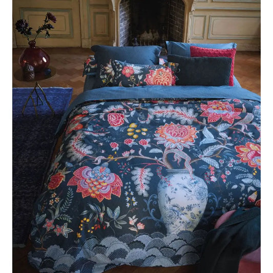 Pip Studio Tree of Life Dark Blue 100% Cotton Quilt Cover Set King