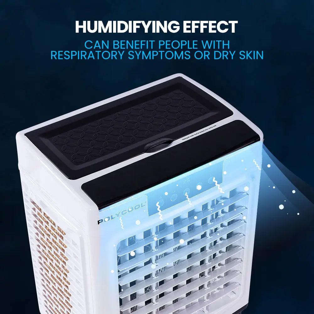 Polycool 30l Evaporative Air Cooler Portable Industrial Fan Purifier Humidifier Remote Control