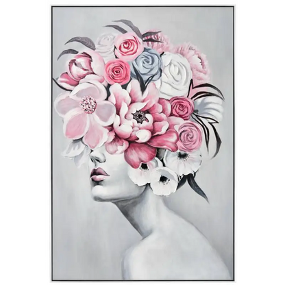 Porsche Lady Framed Canvas Wall Art 120cm