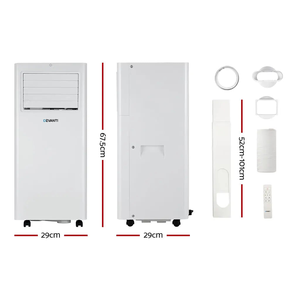 Portable Air Conditioner 7000btu Cooling Mobile Fan Cooler Dehumidifier