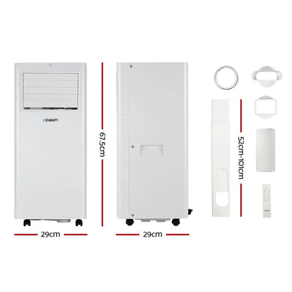Portable Air Conditioner 7000btu Cooling Mobile Fan Cooler Dehumidifier