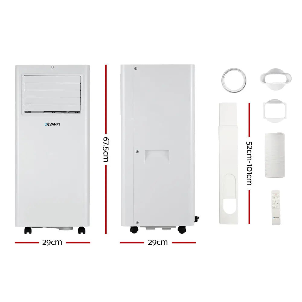 Portable Air Conditioner 7000btu Cooling Mobile Fan Cooler Dehumidifier
