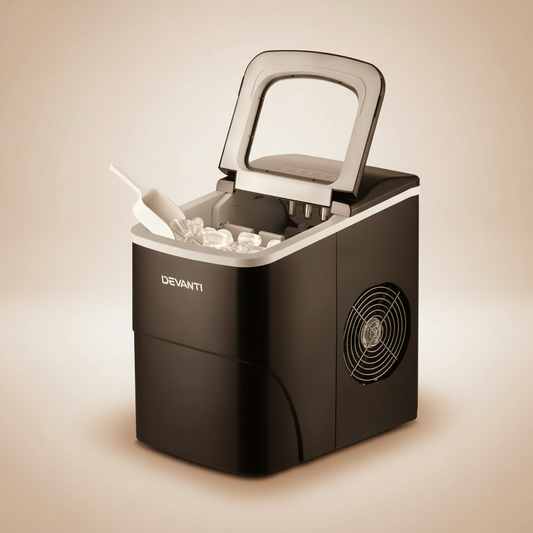 Portable Ice Cube Maker Machine 2L Home Bar Benchtop Easy Quick Black