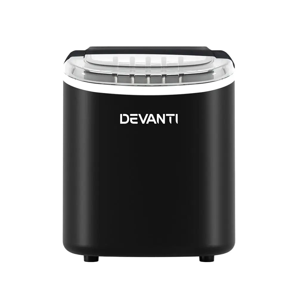 Portable Ice Maker Machine Cube Tray 12kg Bar Countertop Black