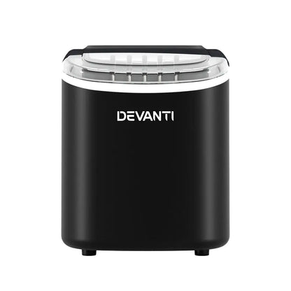 Portable Ice Maker Machine Cube Tray 12kg Bar Countertop Black