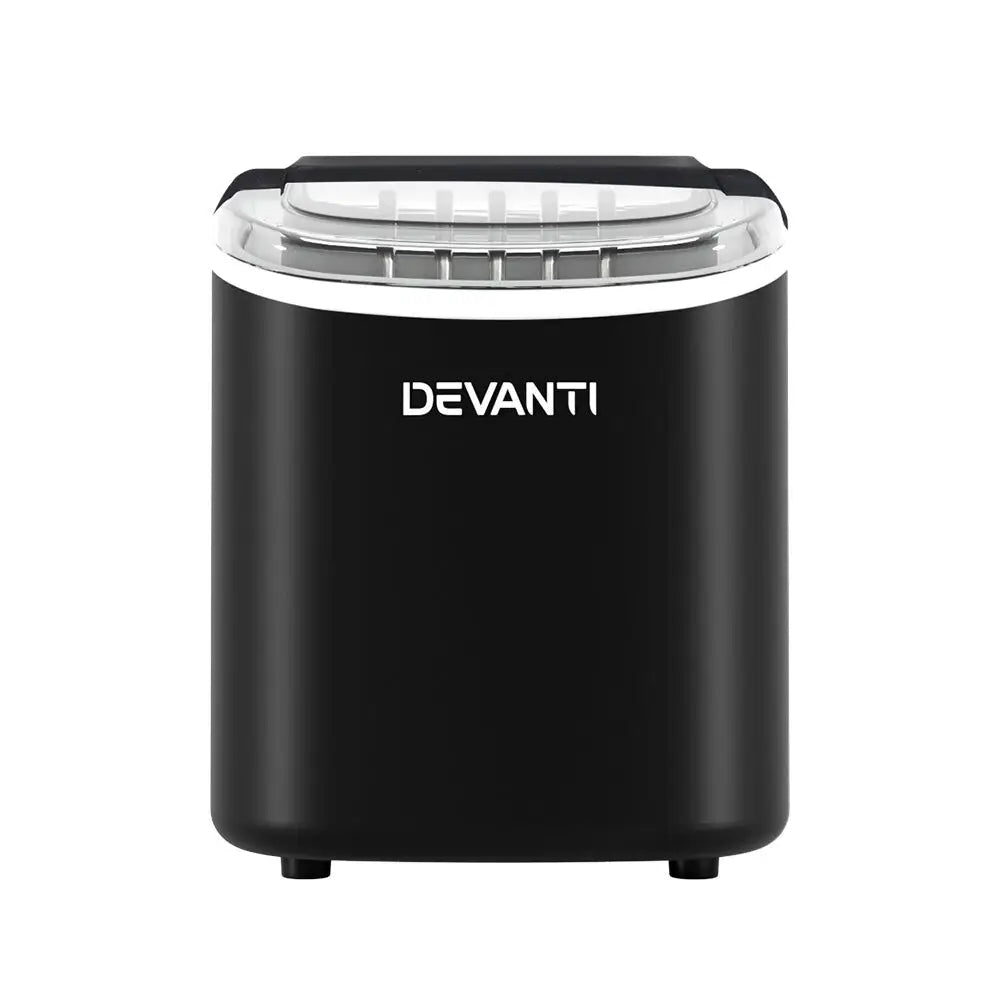 Portable Ice Maker Machine Cube Tray 12kg Bar Countertop Black