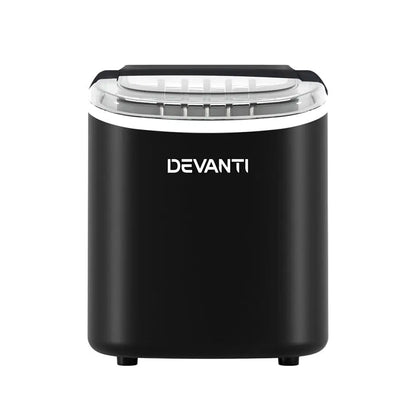 Portable Ice Maker Machine Cube Tray 12kg Bar Countertop Black