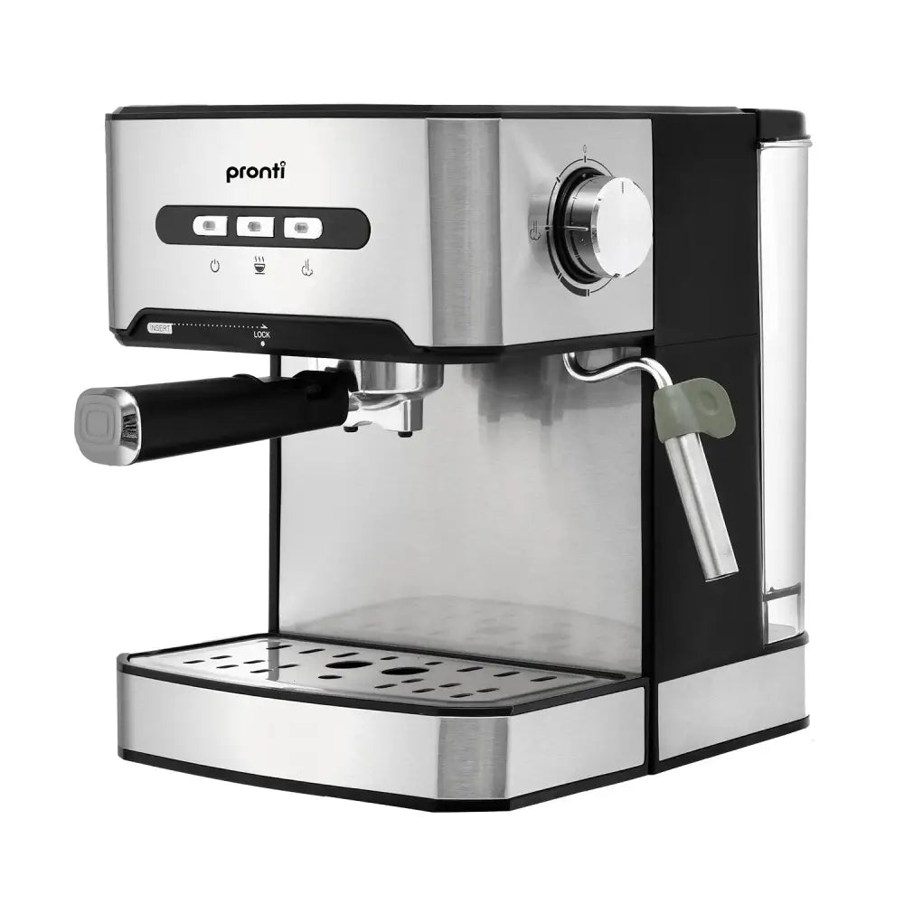 Pronti 1.6l Automatic Coffee Espresso Machine with Steam Frother